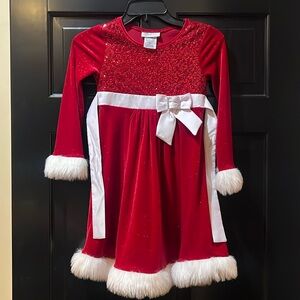 Bonnie Jean Girls Dress Size 7
Red Holiday Dress for Little Girls